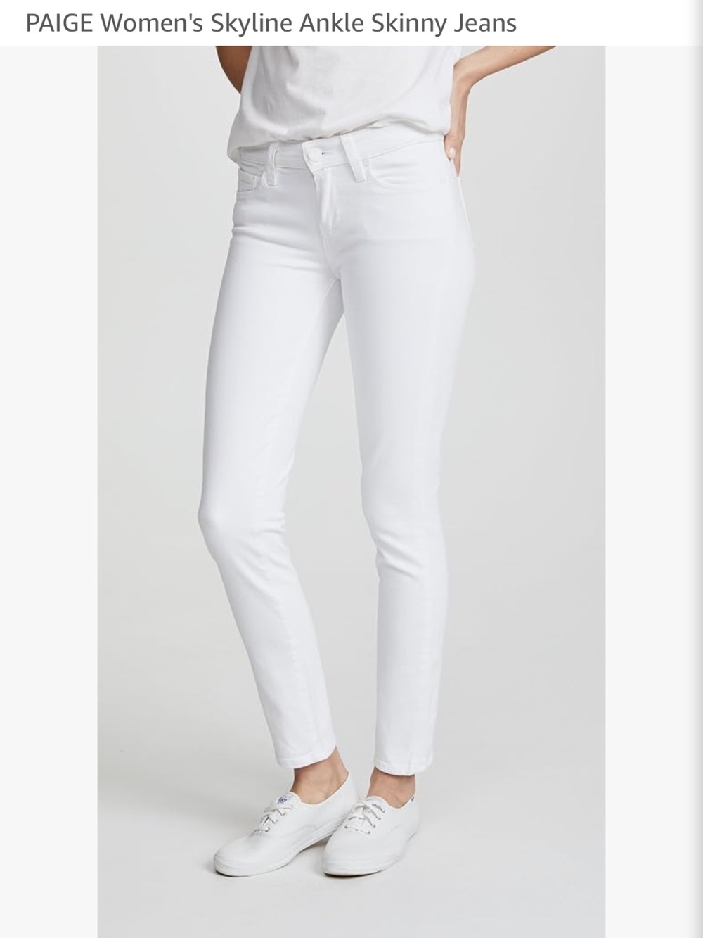 PAIGE White Skyline Skinny Jeans